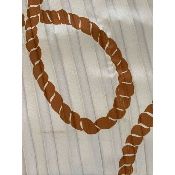 LAFAYETTE 148 NEW YORK Printed Plisse Dress Lavender, Brown Size XS - Picture 10 of 12